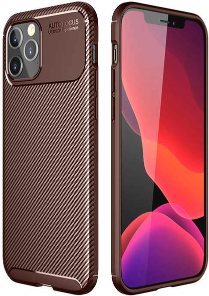 iPhone 12 Pro Max Uyumlu Mnc Negro Silikon Kapak-Kahverengi ürün görseli 1