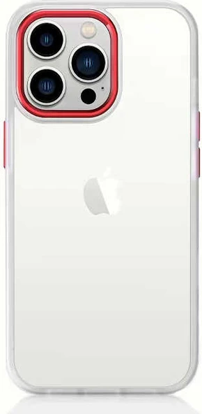 iPhone 11 Kılıf Mnc Krom Kapak-Kırmızı ürün görseli 1