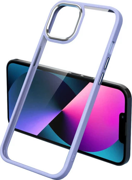 iPhone 11 Kılıf Mnc Krom Kapak-Lila ürün görseli 1