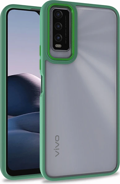 Vivo Y20S Kılıf Mnc Flora Kapak-Yeşil ürün görseli 1