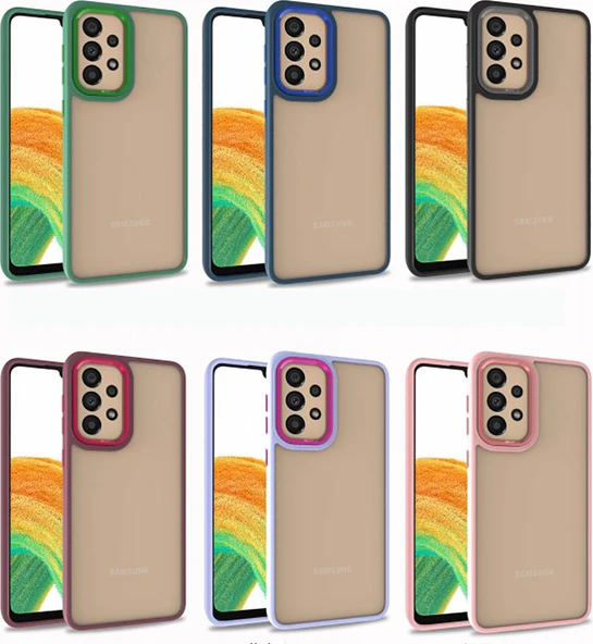 Galaxy A72 Kılıf Mnc Flora Kapak-Mavi - Resim 3