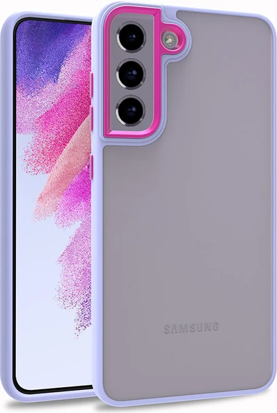Galaxy S21 Fe Kılıf Mnc Flora Kapak-Lila ürün görseli 1