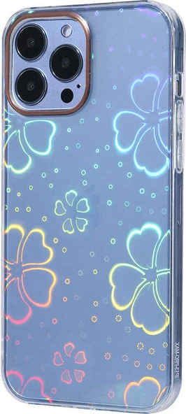 iPhone 13 Pro Uyumlu Mnc Sidney Desenli Sert Kapak-Flower No3 ürün görseli 1