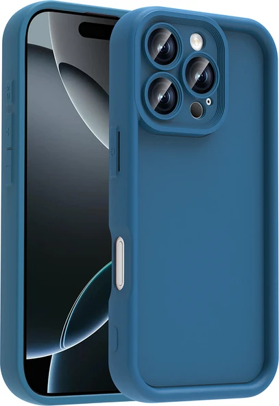 iPhone 16 Pro Max Kılıf Kamera Korumalı Mnc Ananas Kapak - Koyu Yeşil ürün görseli 1