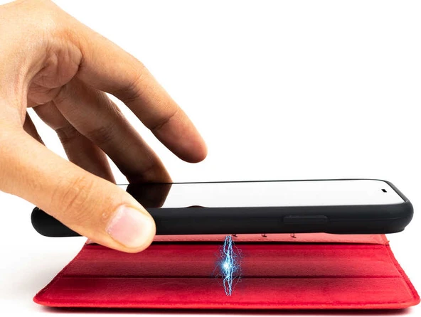 iPhone 12 Pro Max Uyumlu Mnc Multi Cüzdan Kılıf-Gold - Resim 3
