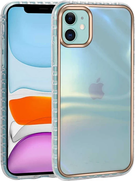 iPhone 11 Kılıf Desenli Parlayan Transparan Mnc Avva Kapak-No6 ürün görseli 1