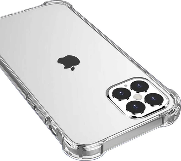 iPhone 12 Pro Max Uyumlu Mnc Nitro Anti Shock Silikon-Renksiz ürün görseli 1