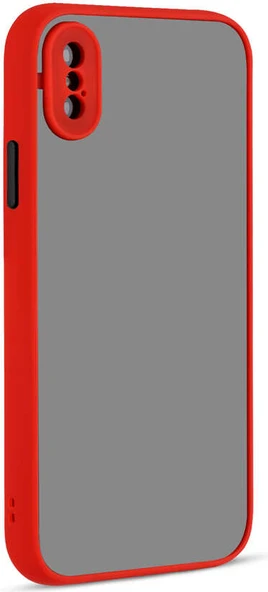 iPhone Xs Max 6.5 Uyumlu Mnc Hux Kapak-Kırmızı ürün görseli 1