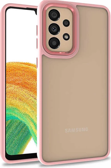 Galaxy A52 Kılıf Mnc Flora Kapak-Rose Gold ürün görseli 1
