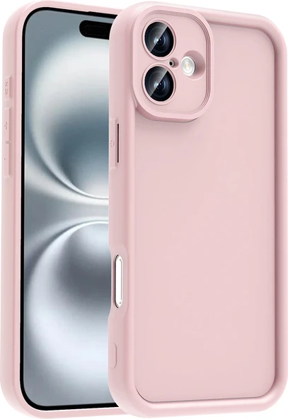 iPhone 16 Plus Kılıf Kamera Korumalı Mnc Ananas Kapak - Pembe ürün görseli 1