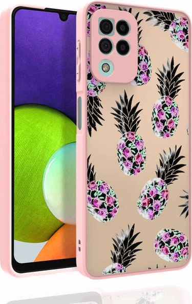 Galaxy M32 Kılıf Desenli Kamera Korumalı Parlak Mnc Nora Kapak-No1 ürün görseli 1