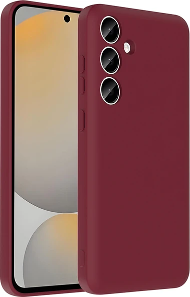 Galaxy A55 Kılıf Kamera Korumalı Kartlık Hazneli Mnc Vitra Kapak - Mürdüm ürün görseli 1