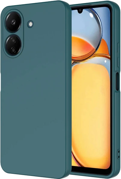 Xiaomi Poco C65 Kılıf Mnc Mara Laaakan Kapak-Koyu Yeşil ürün görseli 1