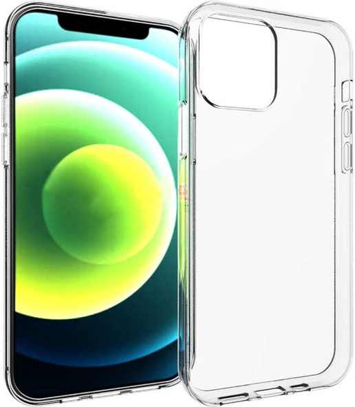 Apple iPhone 15 Pro Kılıf Mnc Süper Silikon Kapak-Renksiz ürün görseli 1