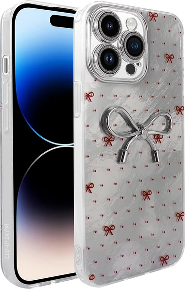 iPhone 14 Pro Max Kılıf Kamera Korumalı Figürlü Mnc Ponti Silikon Kapak - Açık Mavi ürün görseli 1