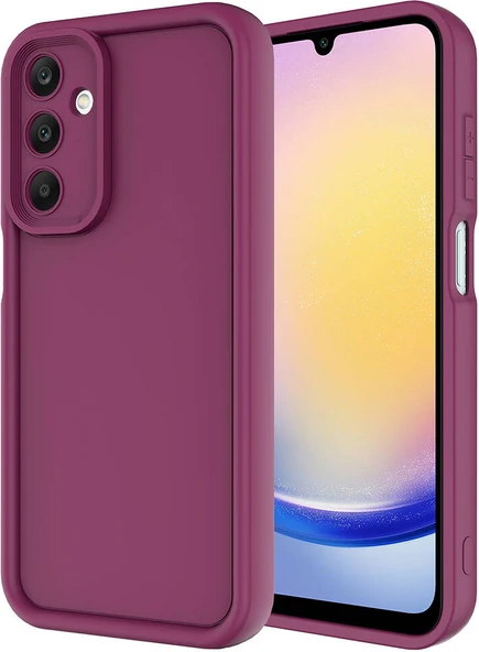 Galaxy A25 Kılıf Kamera Korumalı Mnc Ananas Kapak-Mürdüm ürün görseli 1