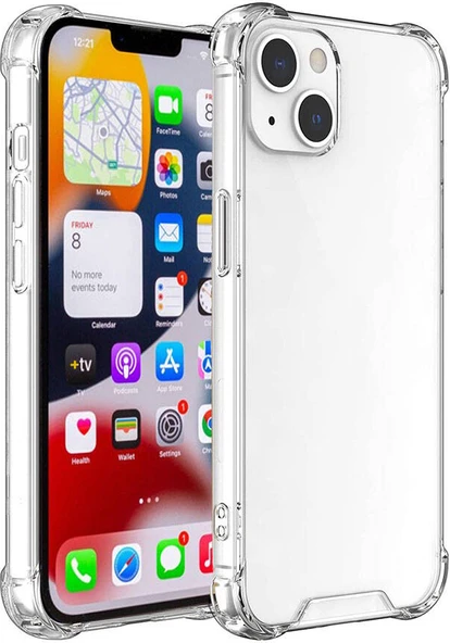 iPhone 15 Plus Uyumlu Mnc Nitro Anti Shock Silikon-Renksiz ürün görseli 1