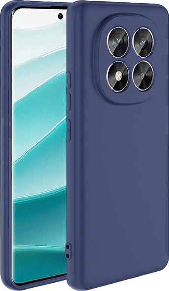Xiaomi Redmi Note 14 Pro Plus Uyumlu Kılıf Mnc Mara Lansman Kapak-Lacivert ürün görseli 1
