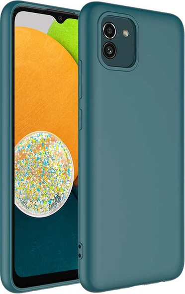 Galaxy A03 Kılıf Mnc Mara Laaakan Kapak-Koyu Yeşil ürün görseli 1
