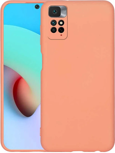 Xiaomi Redmi Note 11 Global Kılıf Mnc Mara Laaakan Kapak-Turuncu ürün görseli 1