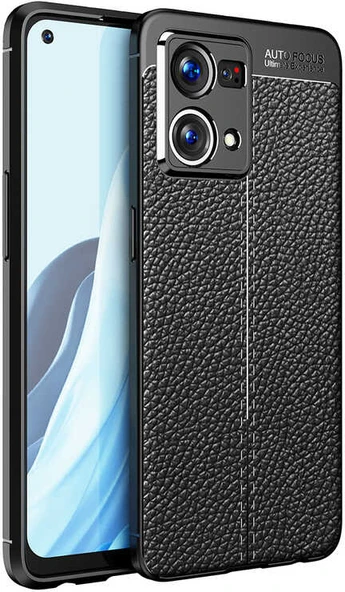 Oppo Reno 7 4g Kılıf Mnc Niss Silikon Kapak-Siyah ürün görseli 1