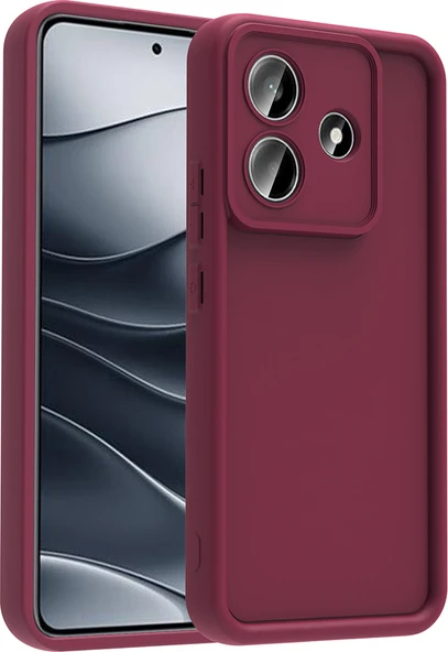 Redmi Note 14 5g Kılıf Kamera Korumalı Mnc Ananas Kapak - Mürdüm ürün görseli 1