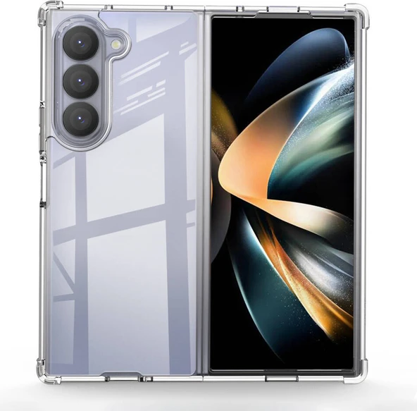 Galaxy Z Fold 6 Kılıf Mnc Nitro Anti Shock Silikon-Şeffaf ürün görseli 1