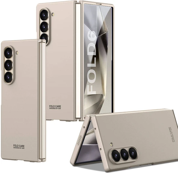 Galaxy Z Fold 6 Kılıf Mnc Sert Kıpta Kapak-Titanyum-Gri ürün görseli 1