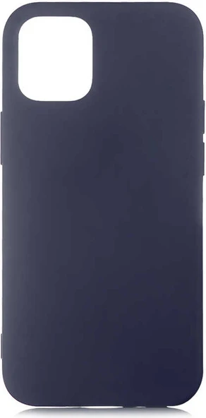 iPhone 12 Mini Uyumlu Mnc Lsr Laaakan Kapak-Lacivert ürün görseli 1