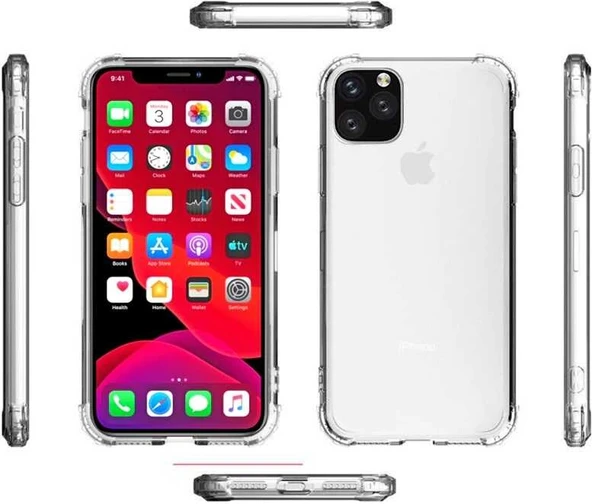 iPhone 12 Uyumlu Mnc Nitro Anti Shock Silikon-Renksiz ürün görseli 1