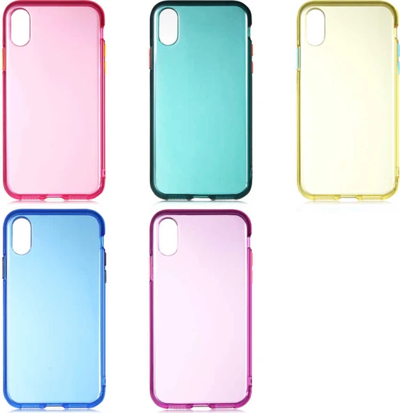 iPhone x Uyumlu Mnc Bistro Kapak-Mavi - Resim 3