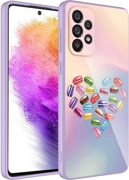 Galaxy A52 Kılıf Kamera Korumalı Desenli Sert Silikon Mnc Epoksi Kapak-No1 ürün görseli 1