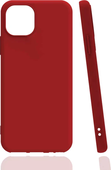 iPhone 13 Mini Uyumlu Mnc Biye Silikon-Kırmızı ürün görseli 1