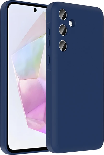 Galaxy A26 Kılıf Kamera Korumalı Kartlık Hazneli Mnc Vitra Kapak - Lacivert ürün görseli 1