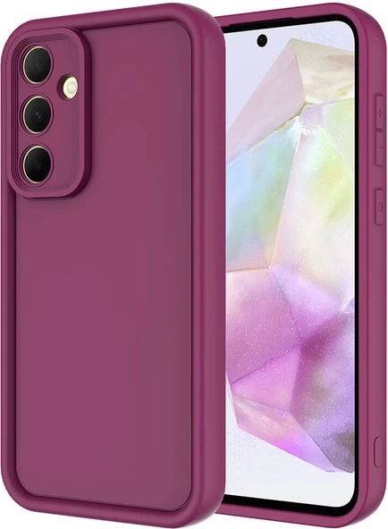 Galaxy A55 Kılıf Kamera Korumalı Mnc Ananas Kapak-Mürdüm ürün görseli 1