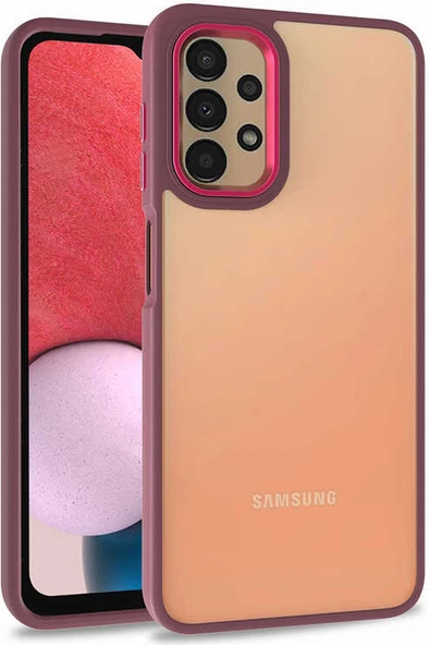 Galaxy A53 5g Kılıf Mnc Flora Kapak-Kırmızı ürün görseli 1