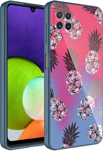 Galaxy A22 4g Kılıf Kamera Korumalı Desenli Sert Silikon Mnc Epoksi Kapak-No3 ürün görseli 1