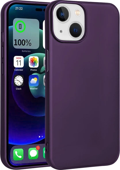 iPhone 15 Plus Uyumlu Mnc Premier Silikon Kapak-Derin Mor ürün görseli 1