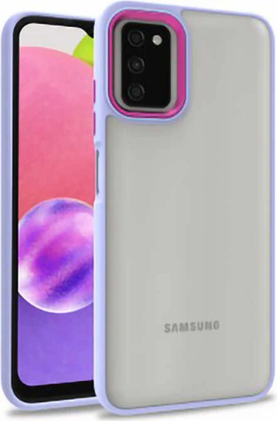 Galaxy A03S Kılıf Mnc Flora Kapak-Lila ürün görseli 1