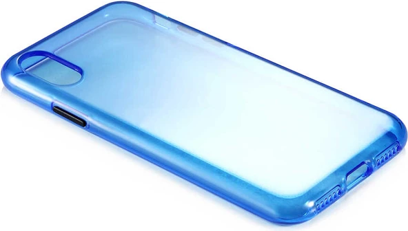 iPhone x Uyumlu Mnc Bistro Kapak-Mavi - Resim 2