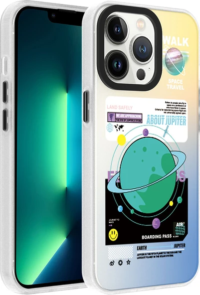 iPhone 13 Pro Uyumlu Desenli Mnc Dragon Sert Kapak-Gezegen ürün görseli 1