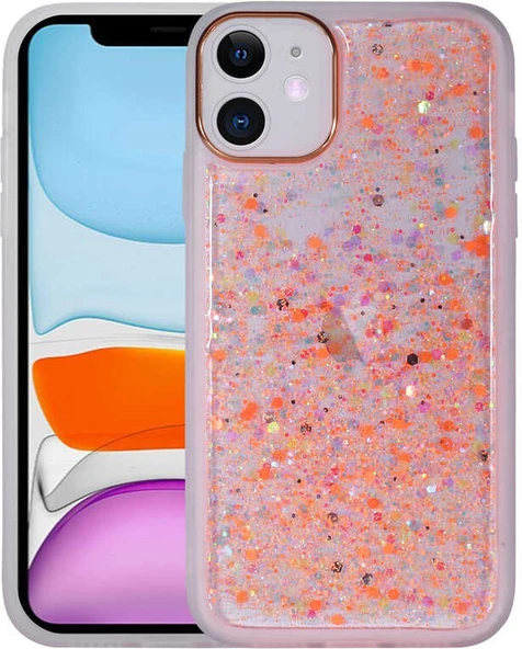 iPhone 11 Uyumlu Figürlü Desenli Işıltılı Sert Mnc Sos Kapak-No5 ürün görseli 1