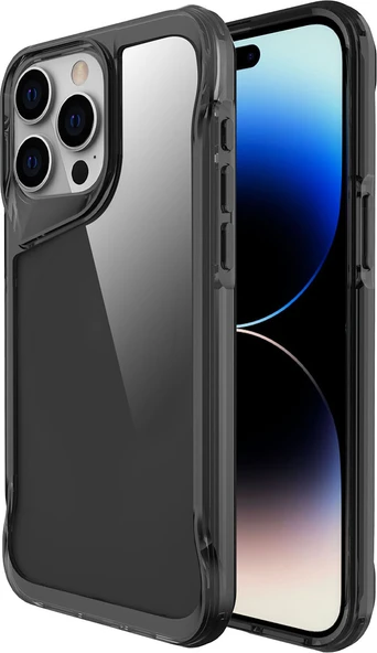 Apple iPhone 15 Pro Kılıf Mnc T-Max Kapak-Koyu Gri ürün görseli 1