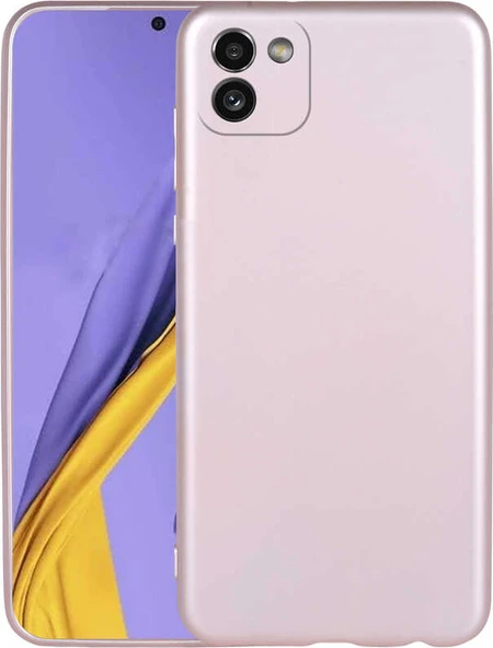 Galaxy A03 Kılıf Mnc Premier Silikon Kapak-Rose Gold ürün görseli 1