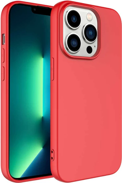 iPhone 14 Pro Uyumlu Mnc Mara Laaakan Kapak-Kırmızı ürün görseli 1