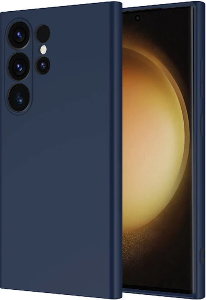 Galaxy S24 Ultra Kılıf Mnc Mara Laaakan Kapak-Lacivert ürün görseli 1