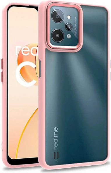 Realme C31 Kılıf Mnc Flora Kapak-Rose Gold ürün görseli 1