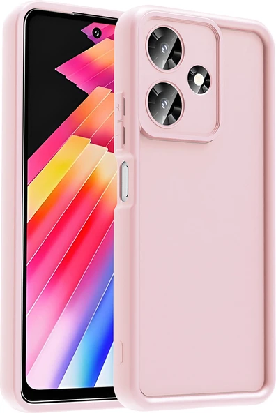 Infinix Hot 30i Kılıf Kamera Korumalı Mnc Ananas Kapak - Pembe ürün görseli 1