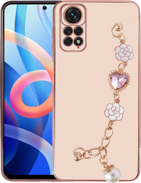 Xiaomi Redmi Note 11 Pro 5g Kılıf El Tutamaçlı Kamera Korumalı Mnc Taka Silikon Kapak-Pembe ürün görseli 1