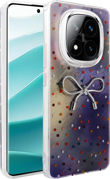 Redmi Note 14 Pro 4g Kılıf Kamera Korumalı Figürlü Mnc Ponti Silikon Kapak - Lila ürün görseli 1